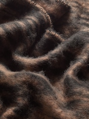Lipsy Dark Leopard Cosy Brushed Scarf - Image 2 of 3