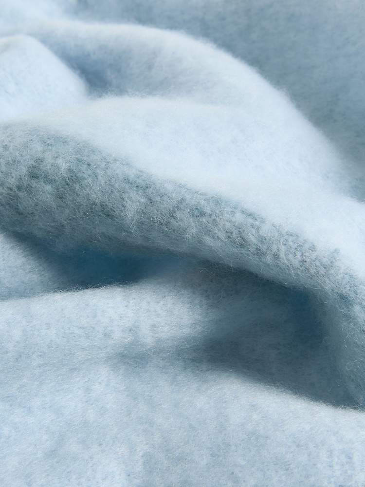 Lipsy Blue Cosy Brushed Scarf - Image 3 of 3