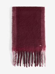 Lipsy Burgundy Red Cosy Brushed Scarf - Image 1 of 3