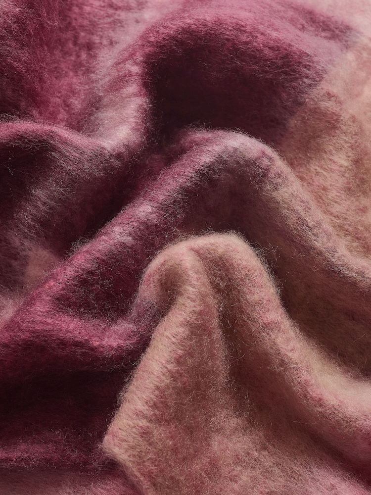 Lipsy Pink Check Cosy Brushed Scarf - Image 2 of 3