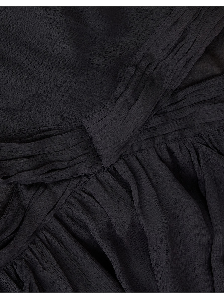 Monsoon Black Clemmie Cut-Out Ruffle Prom Dress - Image 3 of 3