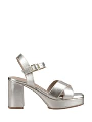 Hush Puppies Ophelia Leather Heel Sandals - Image 1 of 3