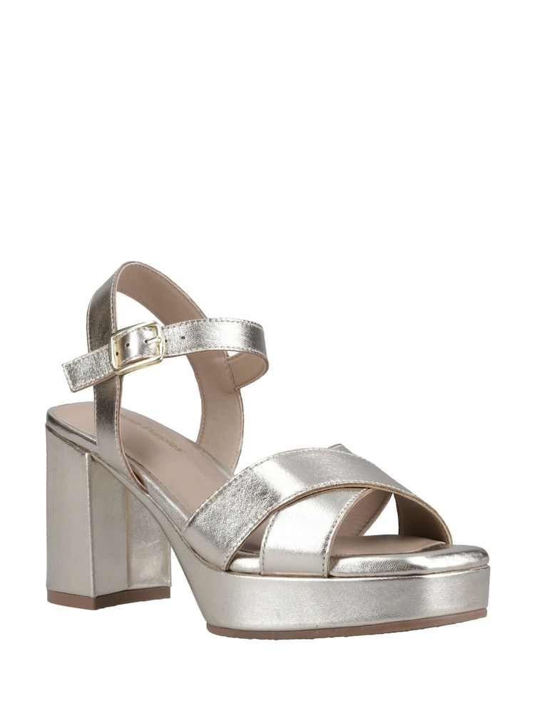 Hush Puppies Ophelia Leather Heel Sandals - Image 3 of 3