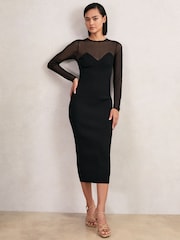 Reiss Black Lila Dress - Image 1 of 6