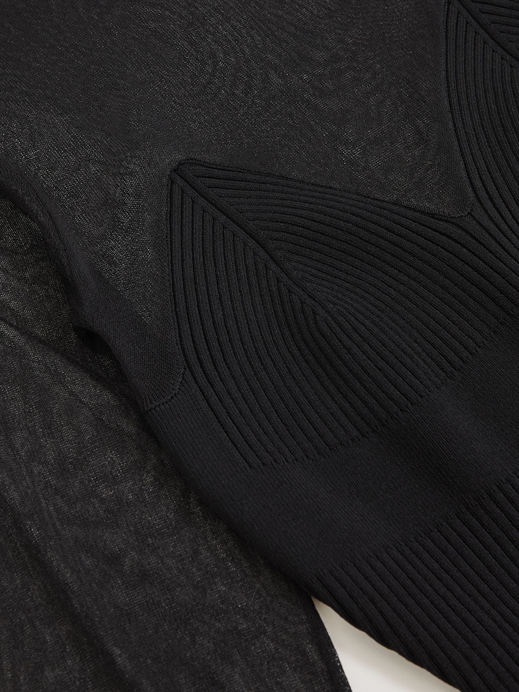 Reiss Black Lila Dress - Image 6 of 6
