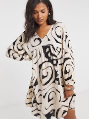 Simply Be Printed Smock Dress - Imagen 1 de 4
