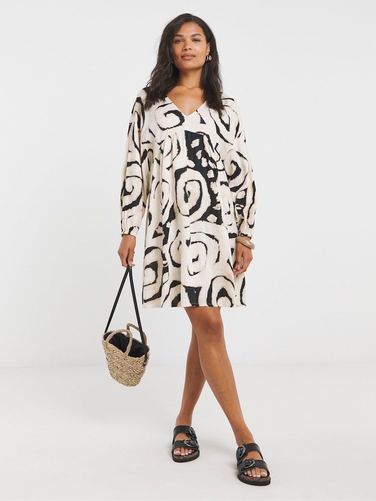 Simply Be Printed Smock Dress - Imagen 4 de 4 Simply Be Printed Smock Dress - Imagen 4 de 4