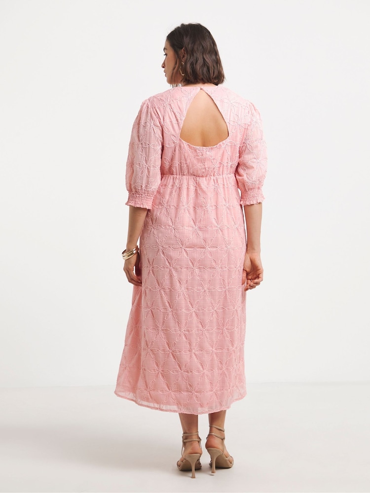 Vestido a media pierna abotonado de Simply Be - Imagen 2 de 4