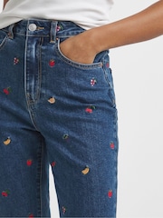 Simply Be Mom Fruit Salad Embroidered Loose Jeans - Bild 3 von 4