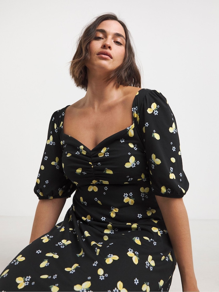 Simply Be Supersoft Sweetheart Neck Midi Dress - Imagen 1 de 4 Simply Be Supersoft Sweetheart Neck Midi Dress - Imagen 1 de 4
