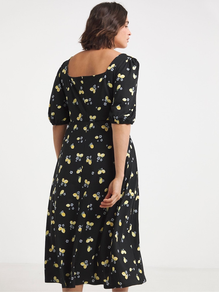 Simply Be Supersoft Sweetheart Neck Midi Dress - Imagen 2 de 4 Simply Be Supersoft Sweetheart Neck Midi Dress - Imagen 2 de 4