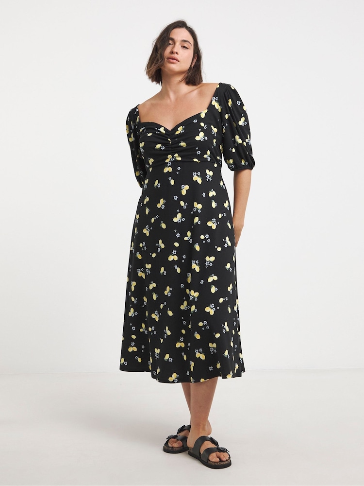 Simply Be Supersoft Sweetheart Neck Midi Dress - Imagen 4 de 4 Simply Be Supersoft Sweetheart Neck Midi Dress - Imagen 4 de 4