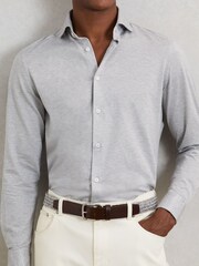 Reiss Soft Grey Welling Belt - Image 2 of 4