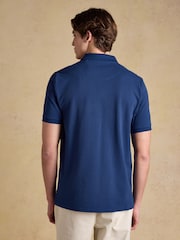 Joules Woody Dark Blue Cotton Pique Polo Shirt - Image 2 of 9