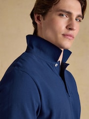 Joules Woody Dark Blue Cotton Pique Polo Shirt - Image 6 of 9