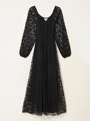 FatFace Maude Black Petite Lace Midi Dress - Image 6 of 6