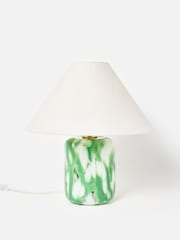 Oliver Bonas Green Pintar Glass Desk & Table Lamp - Image 2 of 5
