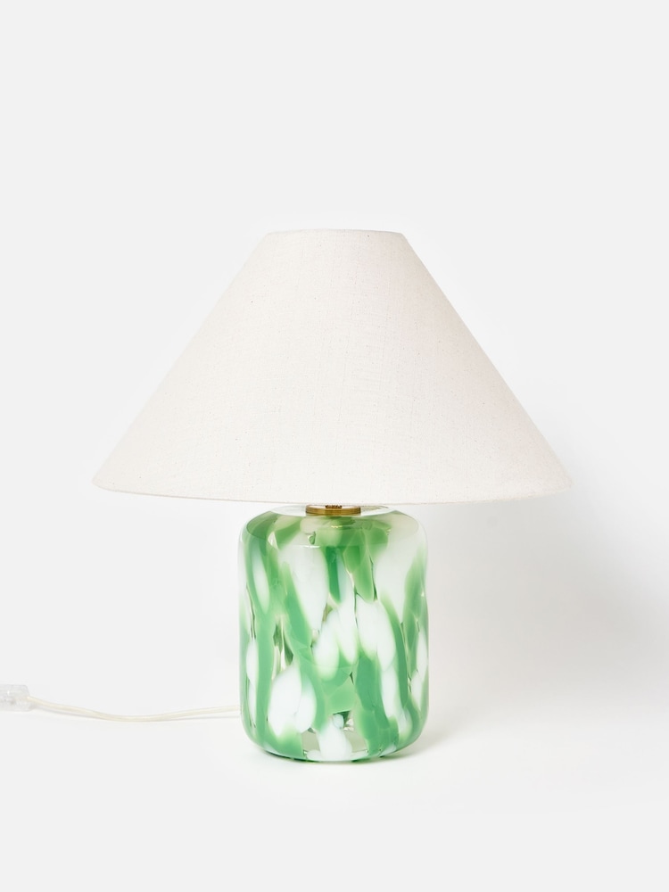 Oliver Bonas Green Pintar Glass Desk & Table Lamp - Image 2 of 5