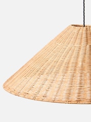 Oliver Bonas Natural Delphine Woven Pendant Lampshade - Image 3 of 3