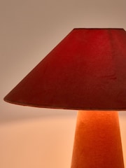 Oliver Bonas Coral Velluto Velvet Desk & Table Lamp - Image 3 of 4