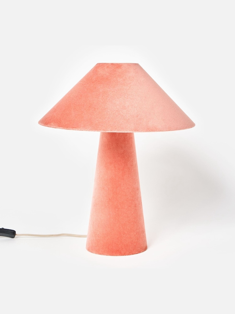 Oliver Bonas Coral Velluto Velvet Desk & Table Lamp - Image 4 of 4