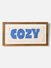 Oliver Bonas Cream Cozy Tufted Framed Wall Art - Image 1 of 5