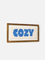 Oliver Bonas Cream Cozy Tufted Framed Wall Art - Image 5 of 5