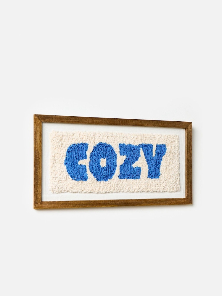 Oliver Bonas Cream Cozy Tufted Framed Wall Art - Image 5 of 5