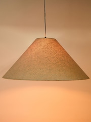 Oliver Bonas Natural Alma Boucle Tapered Ceiling Lamp Shade - Image 2 of 5