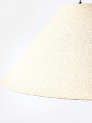Oliver Bonas Natural Alma Boucle Tapered Ceiling Lamp Shade - Image 3 of 5