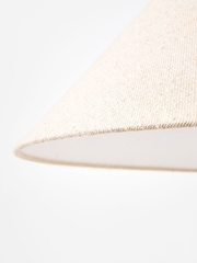 Oliver Bonas Natural Alma Boucle Tapered Ceiling Lamp Shade - Image 4 of 5