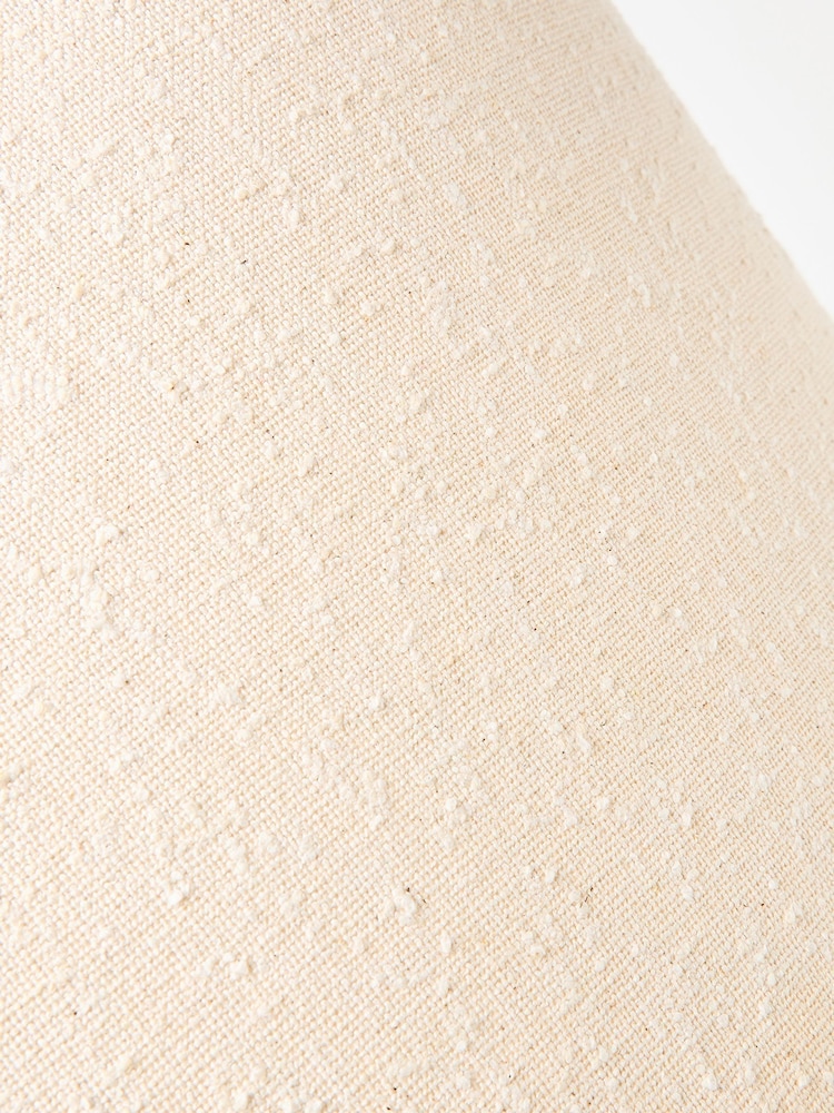 Oliver Bonas Natural Alma Boucle Tapered Ceiling Lamp Shade - Image 5 of 5