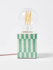 Oliver Bonas Green Erica Ceramic Desk & Table Lamp Base - Image 1 of 4