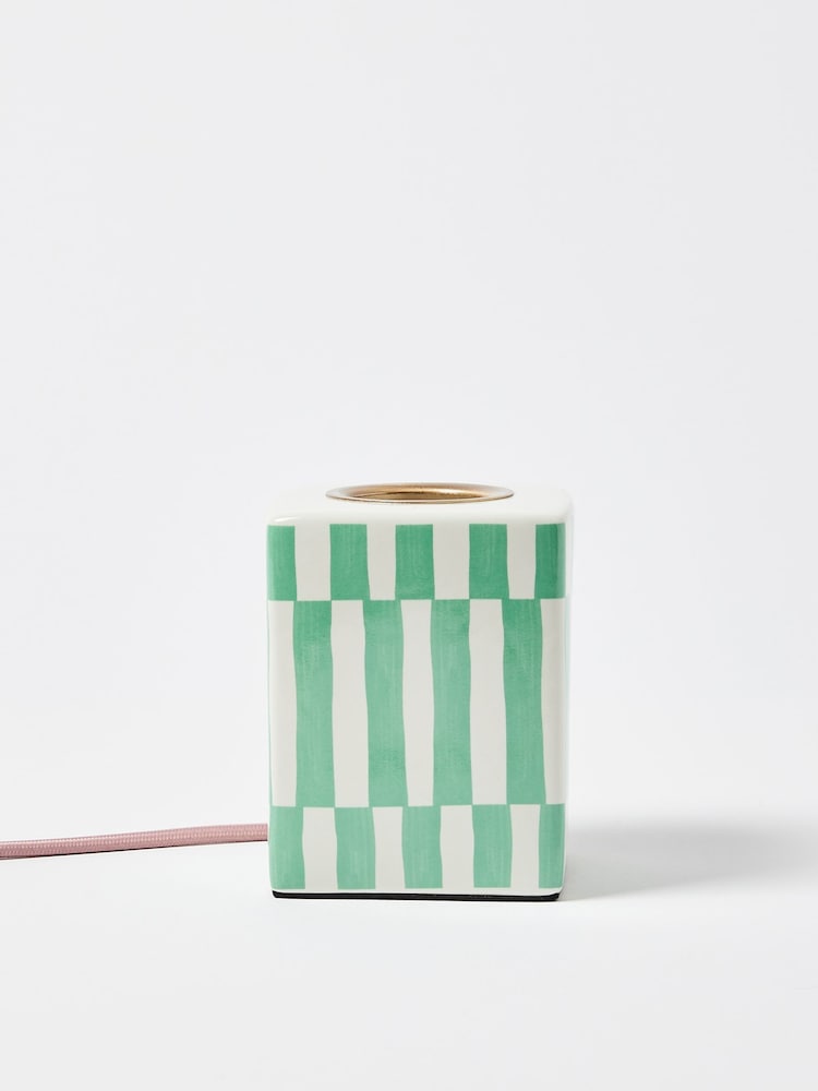 Oliver Bonas Green Erica Ceramic Desk & Table Lamp Base - Image 2 of 4