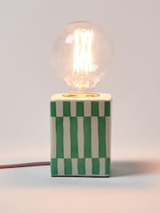 Oliver Bonas Green Erica Ceramic Desk & Table Lamp Base - Image 3 of 4