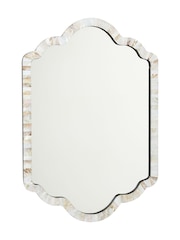 Oliver Bonas Natural Mila Mother of Pearl Wall Mirror - Image 5 of 5