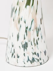 Oliver Bonas Green Large Glass Table & Desk Lamp - Image 3 of 4