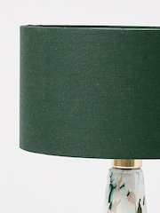 Oliver Bonas Green Large Glass Table & Desk Lamp - Image 4 of 4