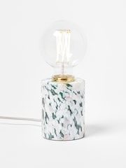 Oliver Bonas Green Glass Desk & Table Lamp Base - Image 1 of 4