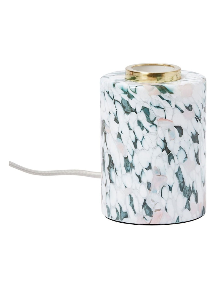 Oliver Bonas Green Glass Desk & Table Lamp Base - Image 4 of 4