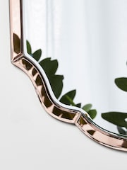 Oliver Bonas Pink Aurora Round Wall Mirror - Image 3 of 5