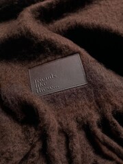 Friends Like These Brown Cosy Brushed Blanket Scarf - Image 3 of 4