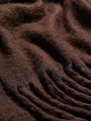 Friends Like These Brown Cosy Brushed Blanket Scarf - Image 4 of 4
