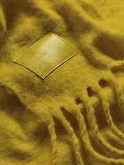Friends Like These Chartreuse Cosy Brushed Blanket Scarf - Image 4 of 4