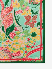 Love & Roses Tropical Print Satin Multiway Headscarf - Image 2 of 3