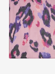 Love & Roses Pink Leopard Printed Lightweight Scarf - Image 2 of 3