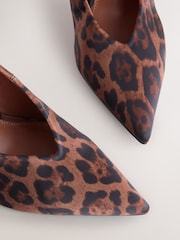 Leopard Pointed Toe Court Heels - Image 9 of 9