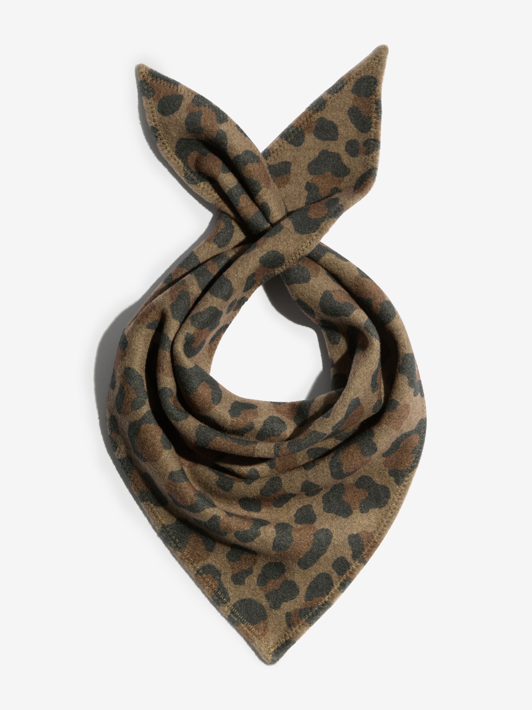 Buy Friends Like These Leopard Print Faux Wool Triangle Scarf