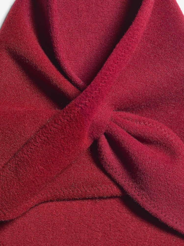 Friends Like These Red Faux Wool Triangle Scarf Bandana - Image 3 of 3