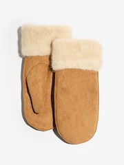 قفازات مريحة من شمواه صناعي وفراء من Friends Like These - صورة 5 من 5